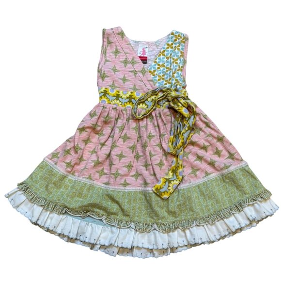 Matilda Jane‎ Serendipity Joanna Wrap Dress Sleeveless Ruffle Size 4 - Picture 1 of 7